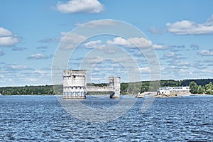 Old Kazan Krib is riverbed water intake Volga, Russia.