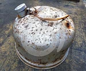 old kettles made of aluminum and usually used for cooking or boiling water