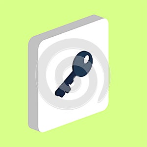 Old key computer symbol