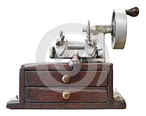 Old key duplicating machine