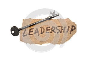 Old key and leadership word