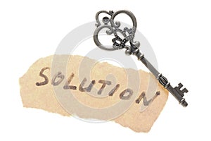 Old key and solution word
