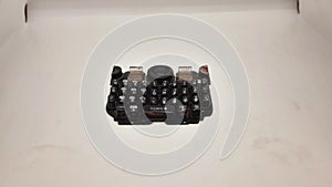 Old keypads of blackberry mobile phone photo