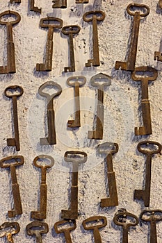 Old keys in Junk shop