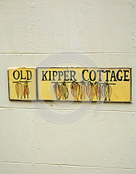 Old Kipper Cottage sign