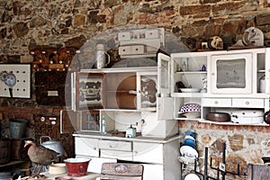 Old kitchen with ancient utensils