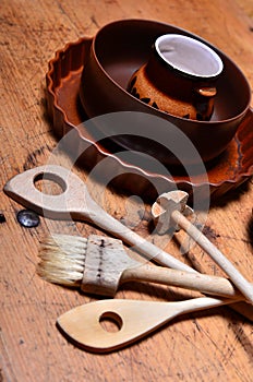 Old kitchen utensils