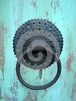 Old knocker on the door