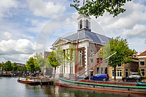 The old Korenbeurs, now a Public Library, in the historical centre in Schiedam, Netherlands.