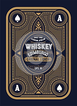 Old label design for Whiskey