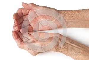 Old Ladies hands open