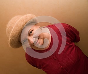 Old lady in hat