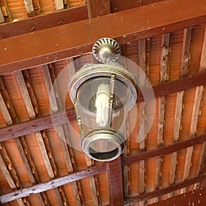 Old lamp hanging