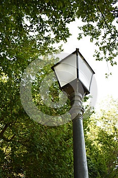 Old lamp in Maksimir Park.