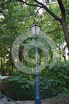 Old lamp in Maksimir Park.