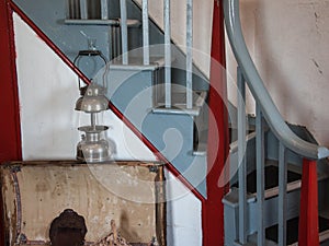 Old Lamp and Staircase