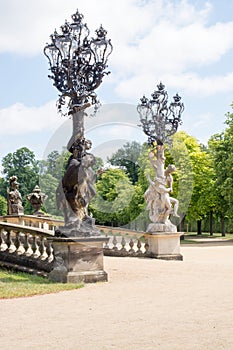 Old lamppost in Sanssouci Park