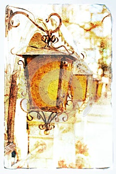 Old lanterns picture