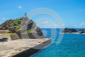 Old lanyu lighthouse at Kaiyuan Harbor, lanyu, taiwan