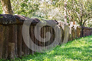 Old laterite fence