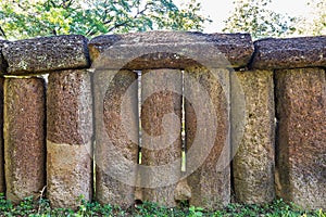 Old laterite fence