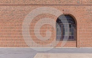 Old latticed arch window