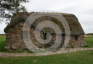 Old Leanach Cottage on Culloden Moor near Inverness