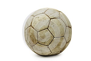 Old leather ball