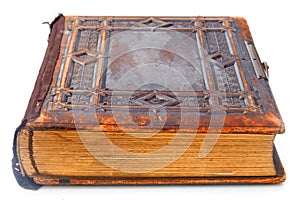 Old leather bound book