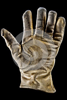 Old leather glove