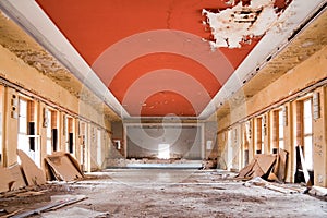 Old leave deserted room