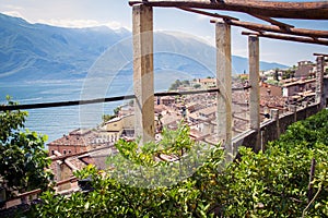 Old lemon house in Limone sul Garda, Italy.