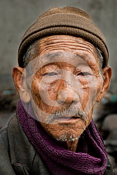 An old Lepcha man