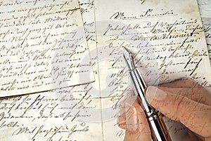 Old letter photo