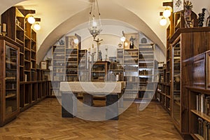 Old library in church