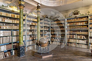 Old library inside the Monastery. Visitors can see the unique replica of the Turine canvas from the year 1651 inside. Codex Gigas