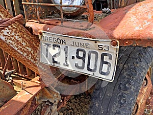 Old License Plate