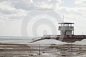 Old lifeboat station on the beach