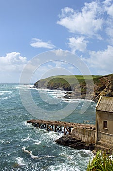 The old lifeboat station at Lizard Point in the Lizard Peninsula, Cornwall, UK