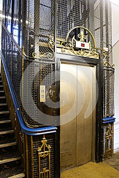 Old lift in UK