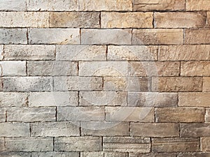 Old light brown vintage brick wall grunge texture background