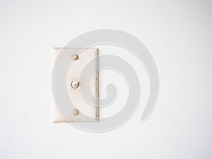Old Light Switch On Wall