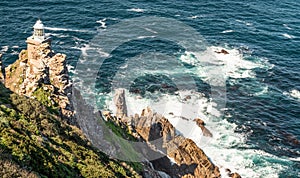 Old lighthouse at Cape Point South Africa