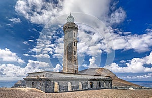 Old Lighthouse of Ponta dos Capelinhos Faial Island, Azores