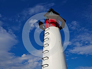 The Old Lighthouse Port Of Assens Denmark