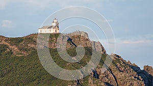 Old lighthouse on a rock