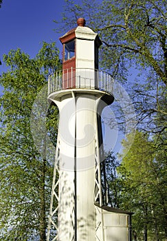 Old lighthouse among the trees