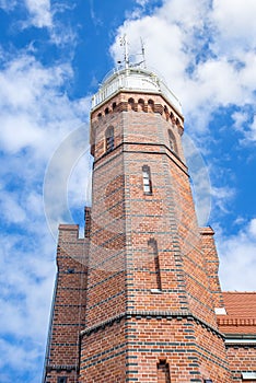 Old lighthouse in Ustka Poland