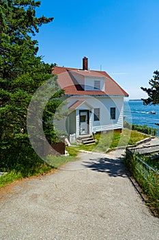 Old lightkeeper house for Bass Harbor photo