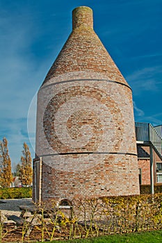 old lime kiln in a fishing village in the Netherlands